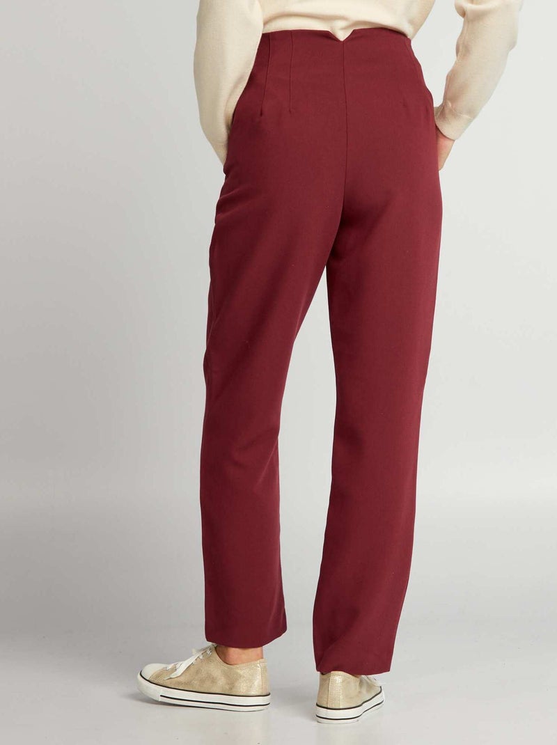 Pantaloni tailleur Bordeaux - Kiabi