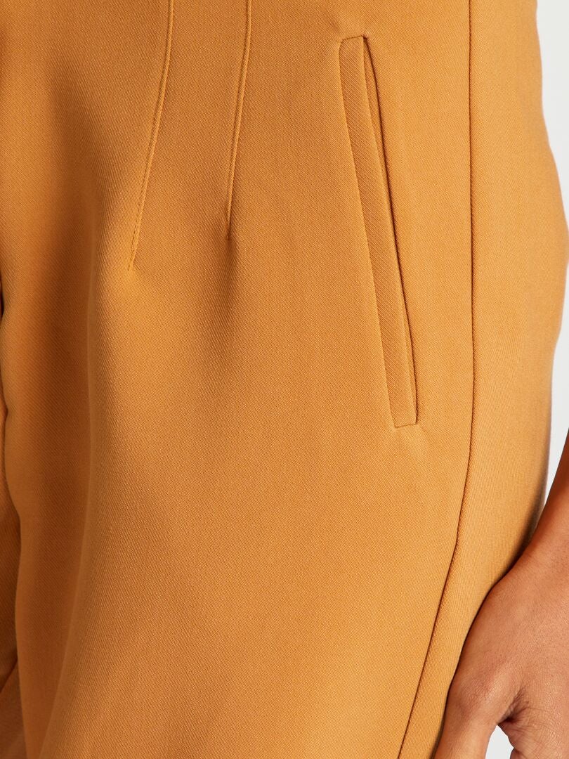 Pantalone in Seta Giallo Sole