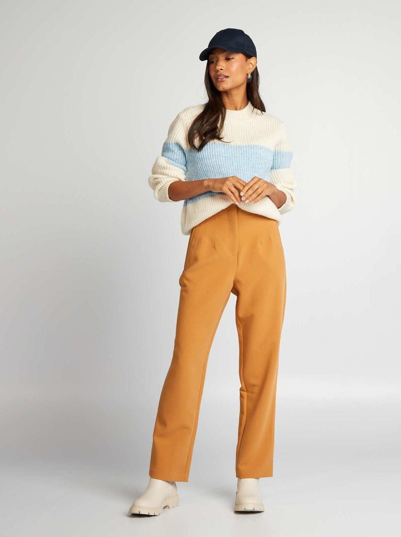 Pantaloni tailleur Giallo senape - Kiabi