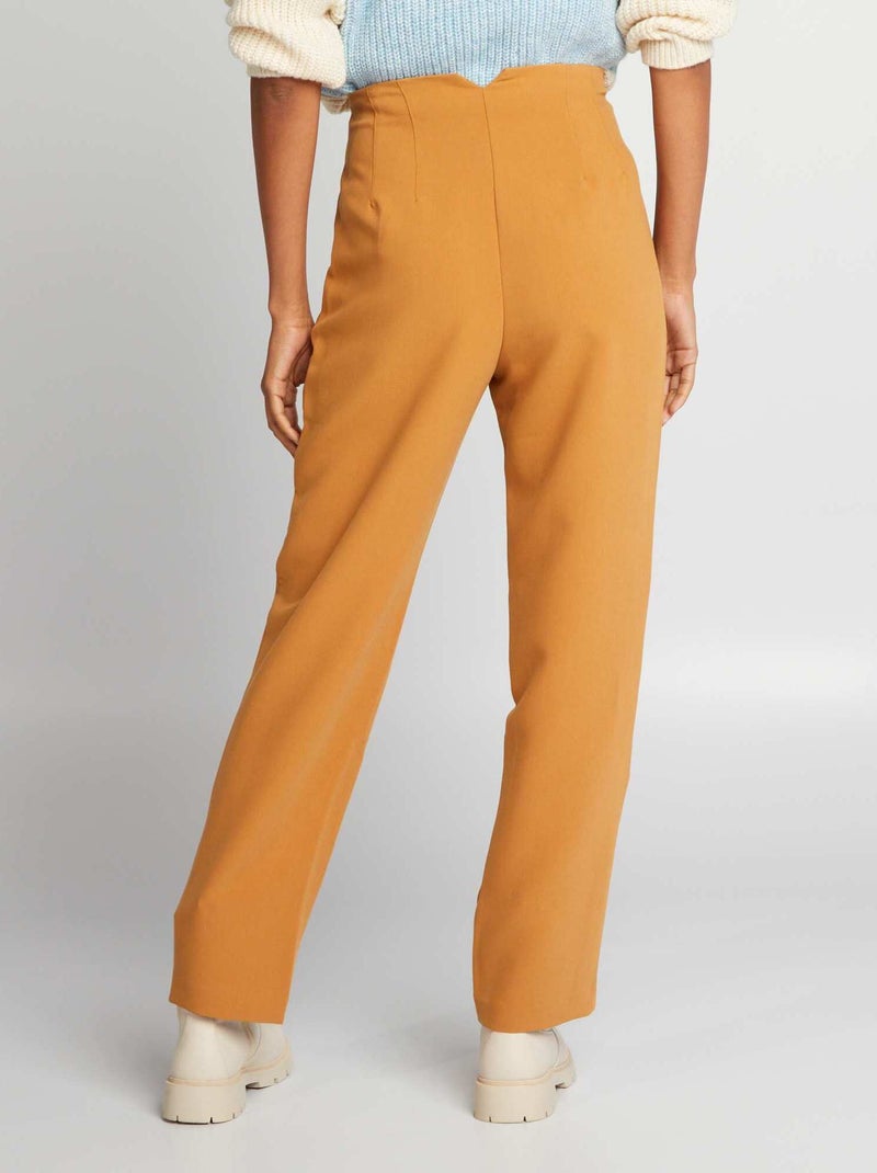 Pantaloni tailleur Giallo senape - Kiabi