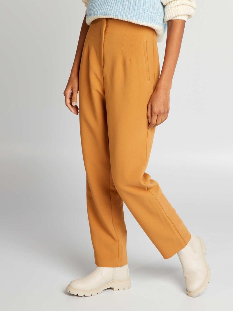 Pantaloni tailleur Giallo senape - Kiabi