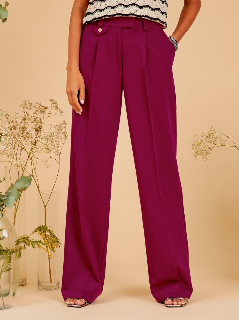 Pantaloni tailleur taglio largo VIOLA - Kiabi