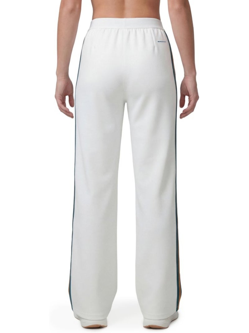 Pantaloni tennis gamba ampia donna tennis donna volley-w Bianco - Kiabi
