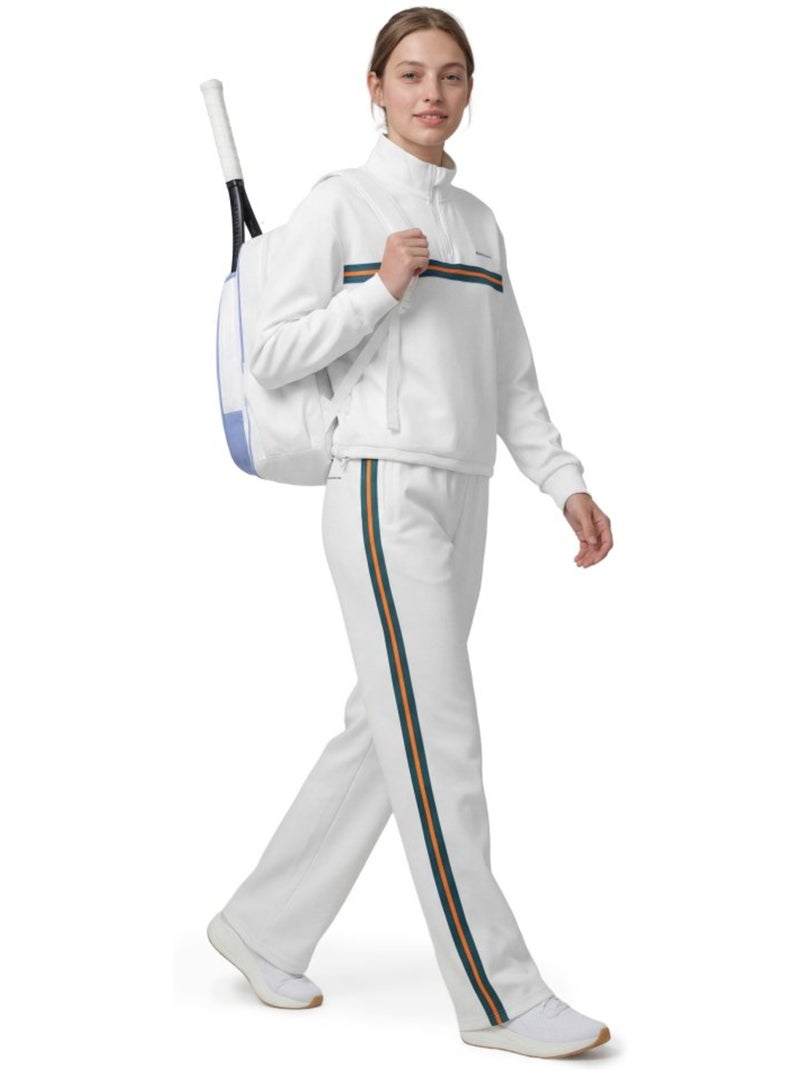 Pantaloni tennis gamba ampia donna tennis donna volley-w Bianco - Kiabi