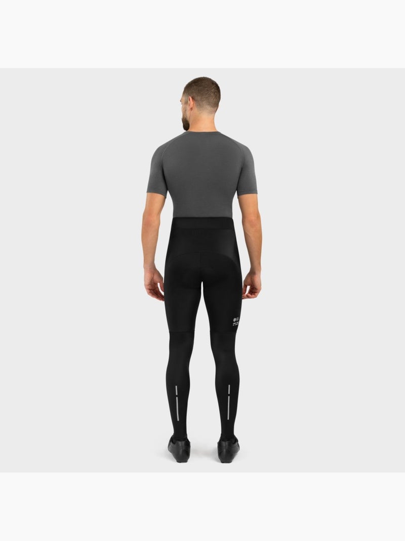 Pantaloni termici con fondello a gamba lunga uomo ciclismo uomo core speed Nero - Kiabi