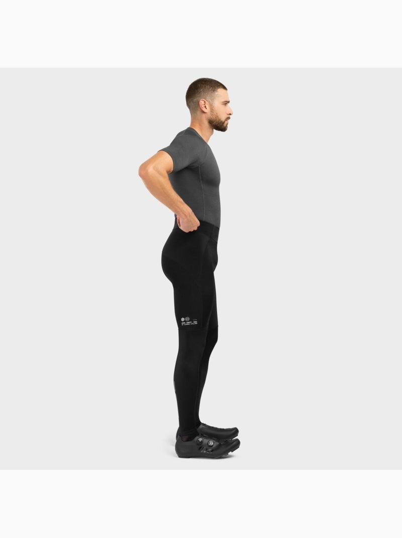 Pantaloni termici con fondello a gamba lunga uomo ciclismo uomo core speed Nero - Kiabi