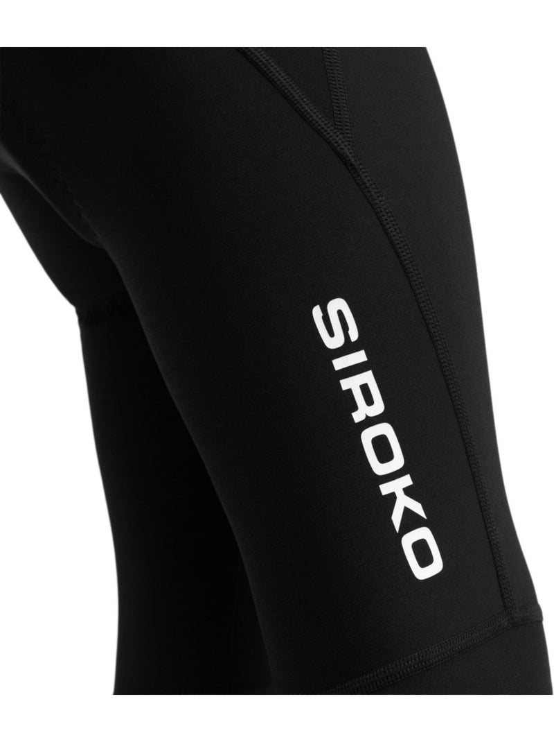Pantaloni termici con fondello da ciclismo bambina ciclismo bambini e bambine k- Nero - Kiabi