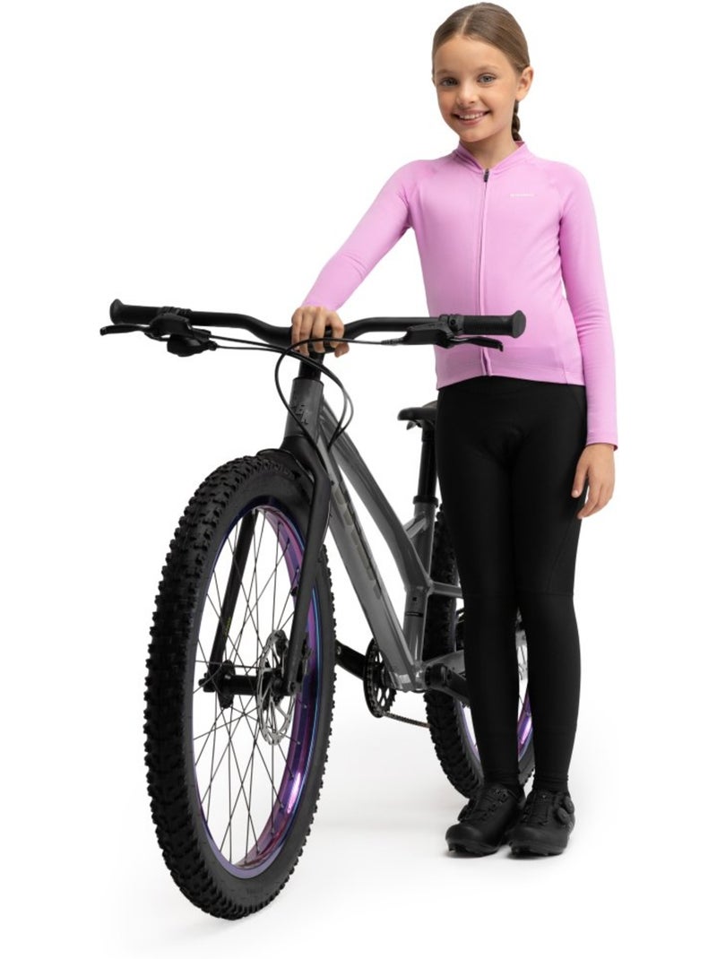 Pantaloni termici con fondello da ciclismo bambina ciclismo bambini e bambine k- Nero - Kiabi