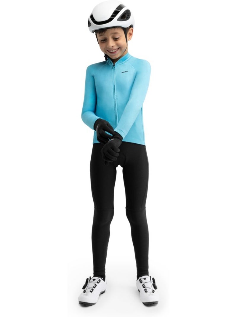 Pantaloni termici con fondello da ciclismo bambino ciclismo bambini e bambine k- Nero - Kiabi