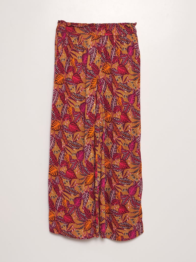 Pantaloni tessuto effetto crêpe BIANCO - Kiabi