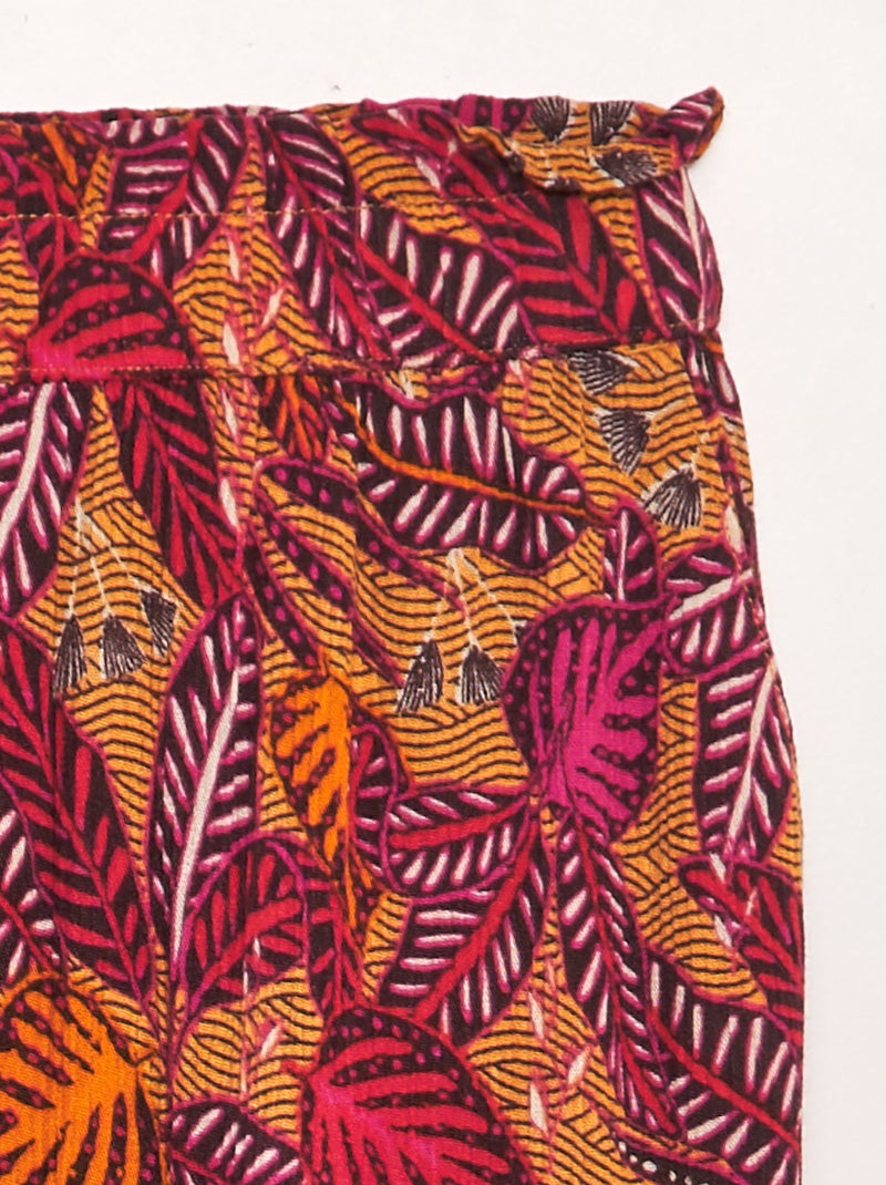 Pantaloni tessuto effetto crêpe BIANCO - Kiabi