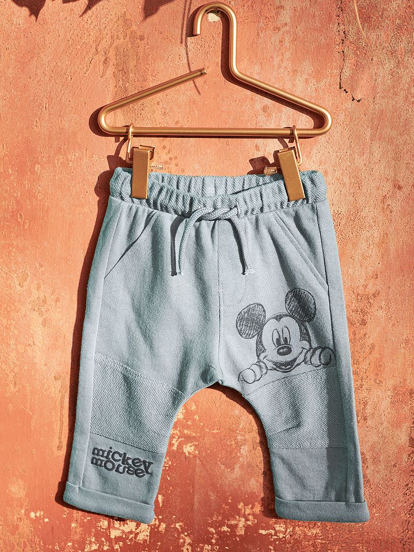 Pantaloni tessuto felpato 'Topolino' BLU - Kiabi