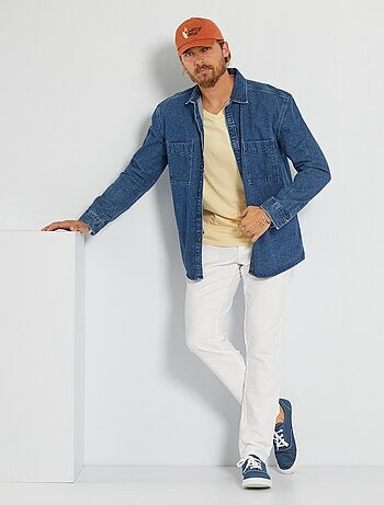 Pantaloni lino bianco uomo in promozione | Kiabi
