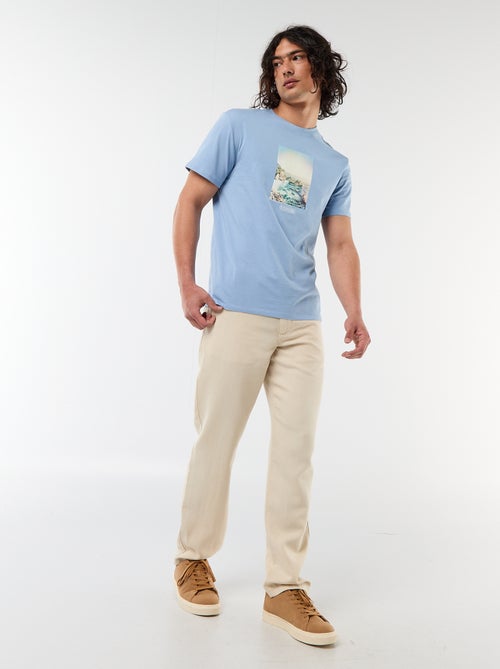 Pantaloni tinta unita in materiale leggero e morbido - Kiabi