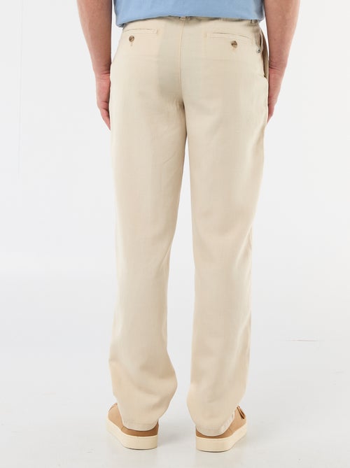 Pantaloni tinta unita in materiale leggero e morbido - Kiabi