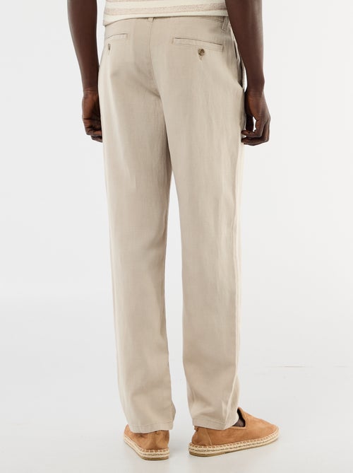Pantaloni tinta unita in materiale leggero e morbido - Kiabi
