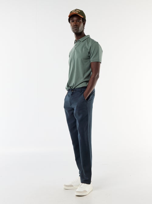 Pantaloni tinta unita in materiale leggero e morbido - Kiabi