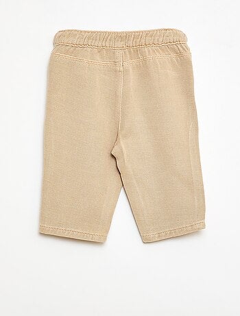 Pantaloni tinta unita in materiale morbido con taglio relax fit