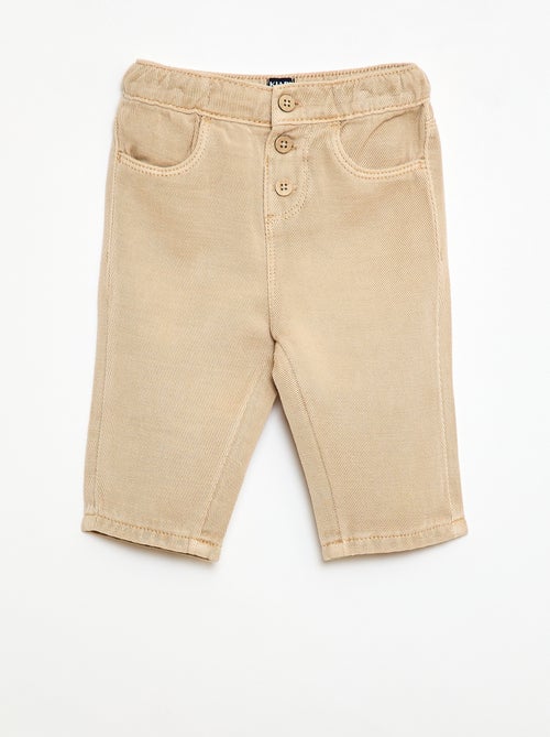 Pantaloni tinta unita in materiale morbido con taglio relax fit - Kiabi