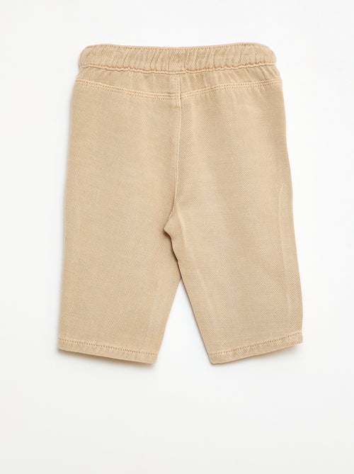 Pantaloni tinta unita in materiale morbido con taglio relax fit - Kiabi