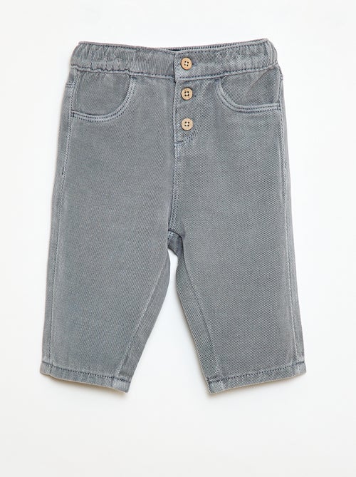 Pantaloni tinta unita in materiale morbido con taglio relax fit - Kiabi