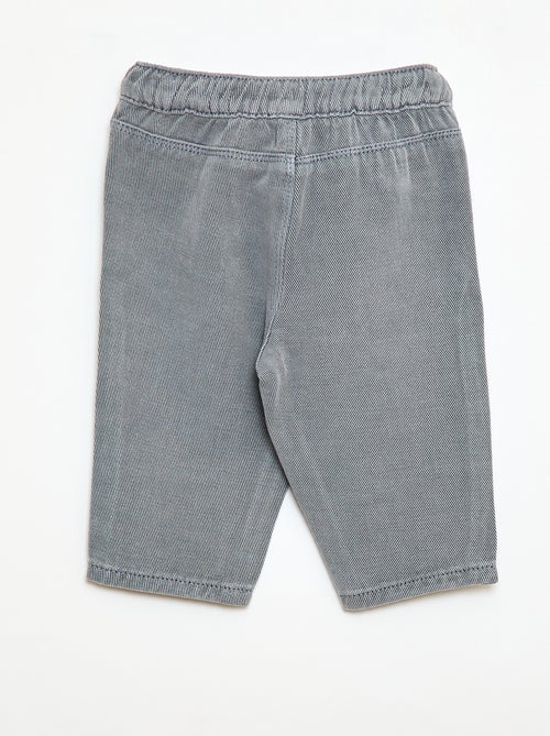 Pantaloni tinta unita in materiale morbido con taglio relax fit - Kiabi