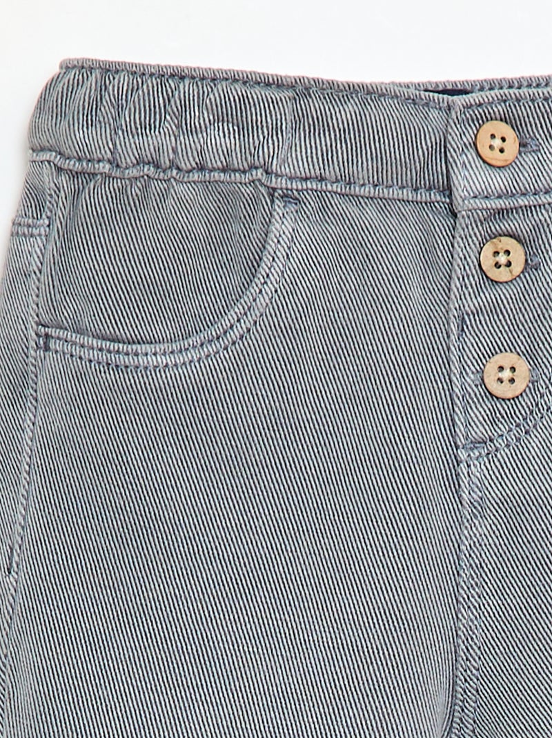 Pantaloni tinta unita in materiale morbido con taglio relax fit Blu - Kiabi