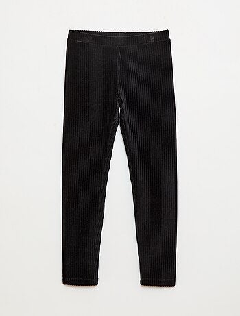 Pantaloni tinta unita in velluto a coste spesso