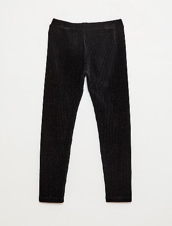 Pantaloni tinta unita in velluto a coste spesso