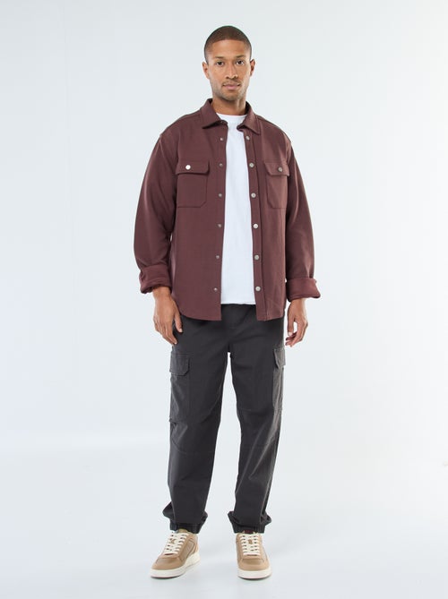 Pantaloni tinta unita multitasche con vita elasticizzata - Kiabi