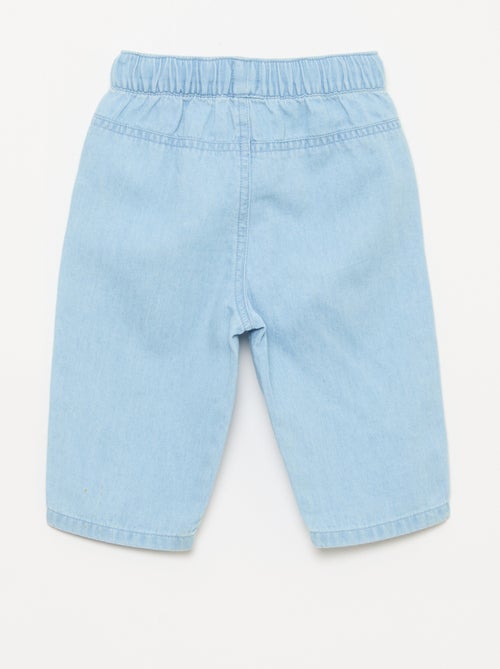 Pantaloni tinta unita relax fit con 2 tasche applicate - Kiabi