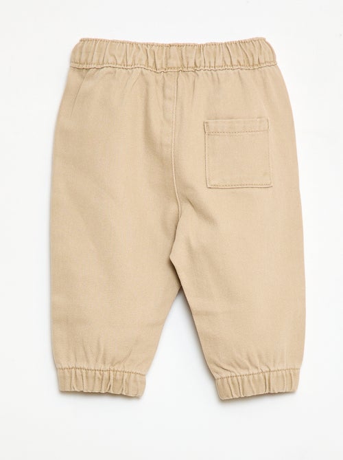 Pantaloni tinta unita taglio relaxed fit - Kiabi