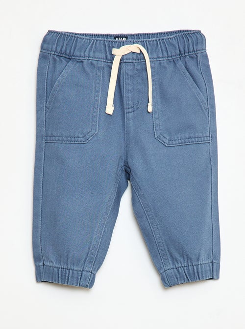 Pantaloni tinta unita taglio relaxed fit - Kiabi