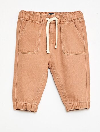 Pantaloni tinta unita taglio relaxed fit