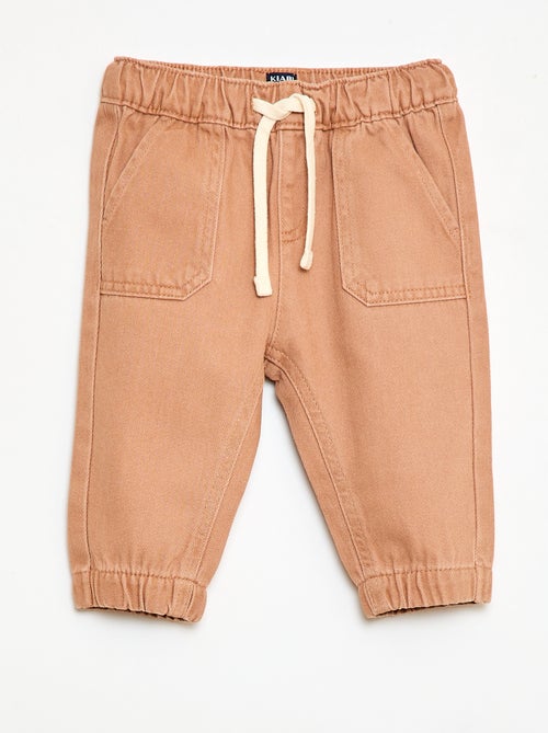 Pantaloni tinta unita taglio relaxed fit - Kiabi