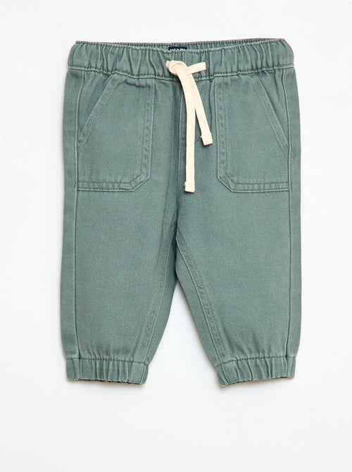 Pantaloni tinta unita taglio relaxed fit - Kiabi