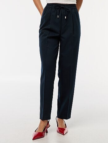 Pantalone tipo jogger tinta unita