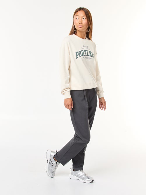 Pantaloni tipo jogger tinta unita - Kiabi