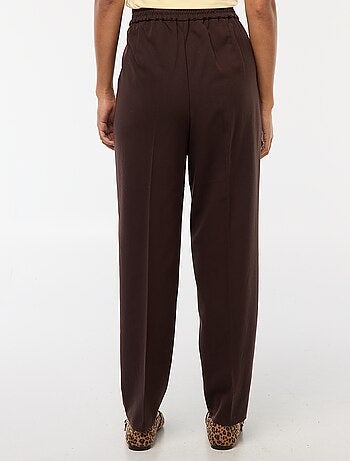 Pantalone tipo jogger tinta unita