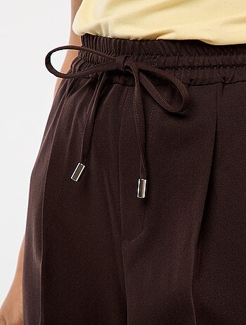 Pantalone tipo jogger tinta unita