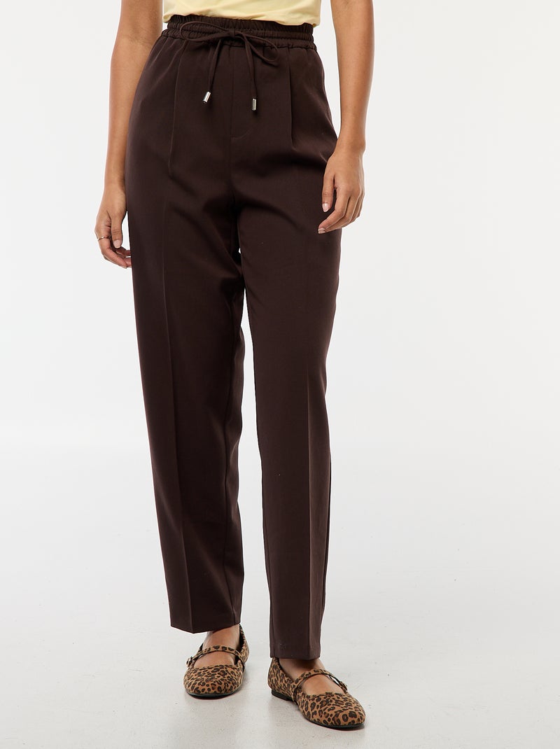 Pantaloni svasati tinta unita - Beige - Donna - 20.00