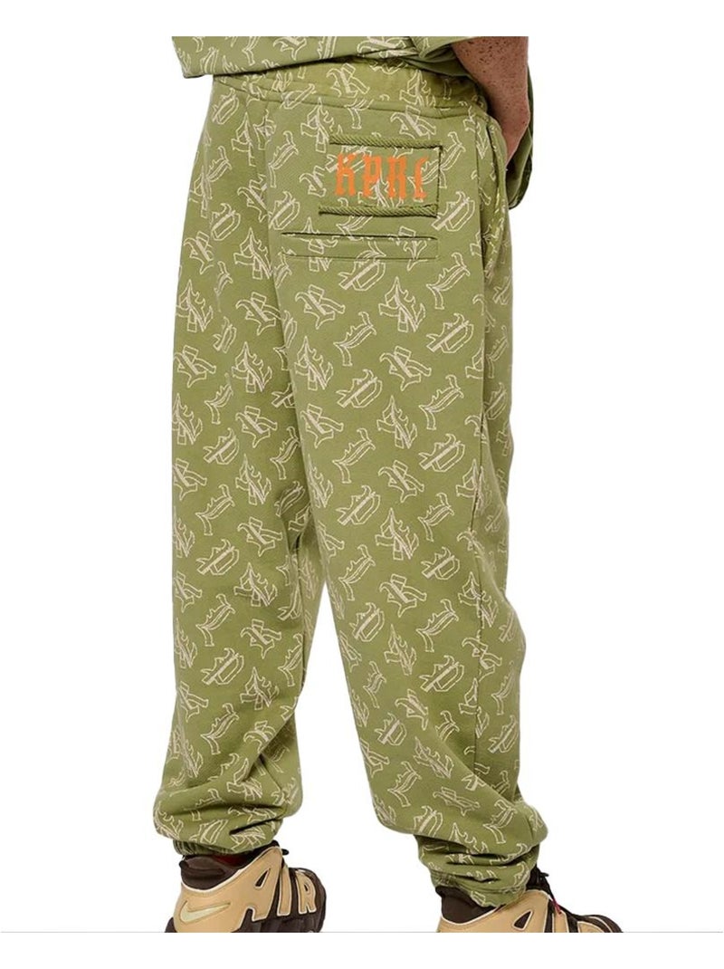 Pantaloni Tuta Baggy Unisex Kaporal Verde - Kiabi