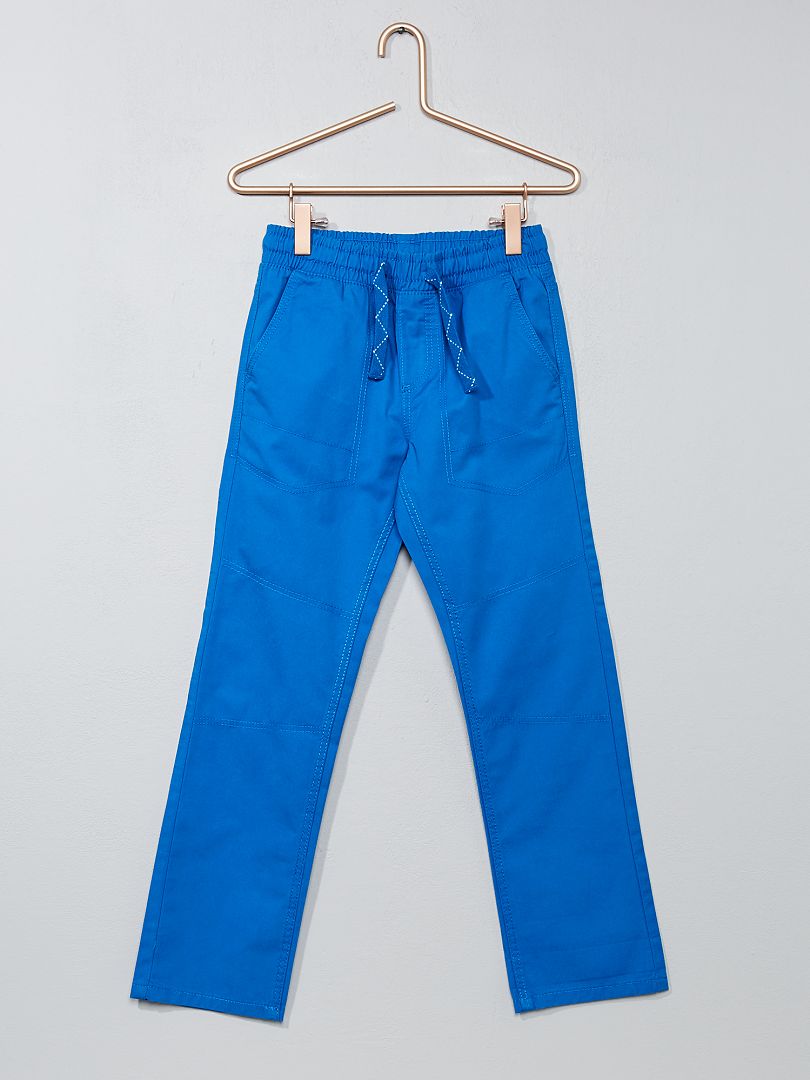 Pantaloni twill blu - Kiabi