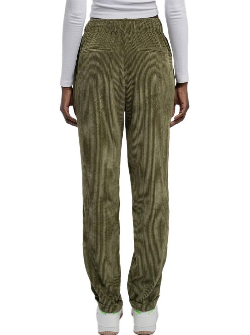 Pantaloni Velluto Donna Teddy Smith Verde - Kiabi
