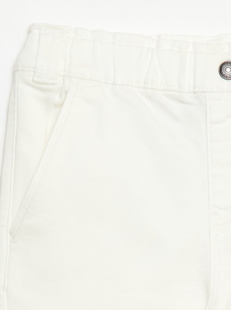 Pantaloni wide leg - collezione "facile da indossare" Bianco - Kiabi