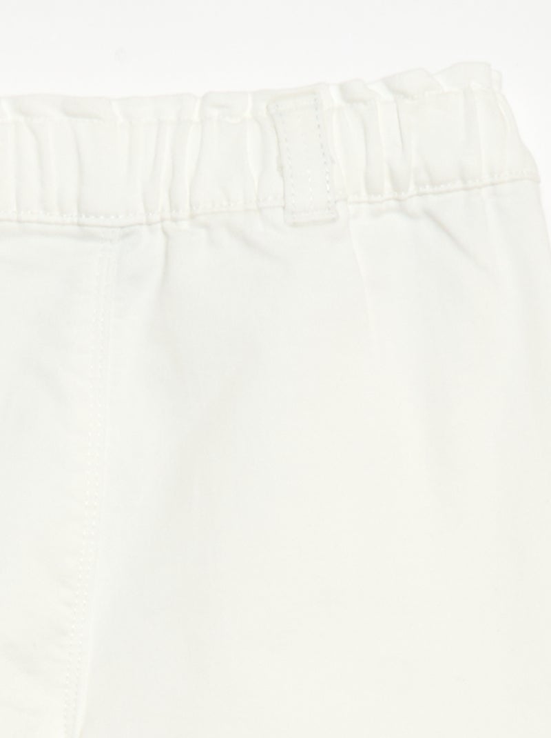 Pantaloni wide leg - collezione "facile da indossare" Bianco - Kiabi