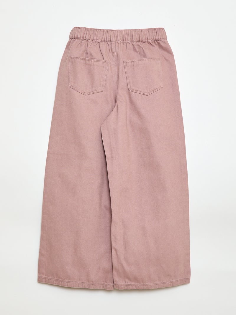 Pantaloni wide leg - Vestibilità più comoda Rosa - Kiabi