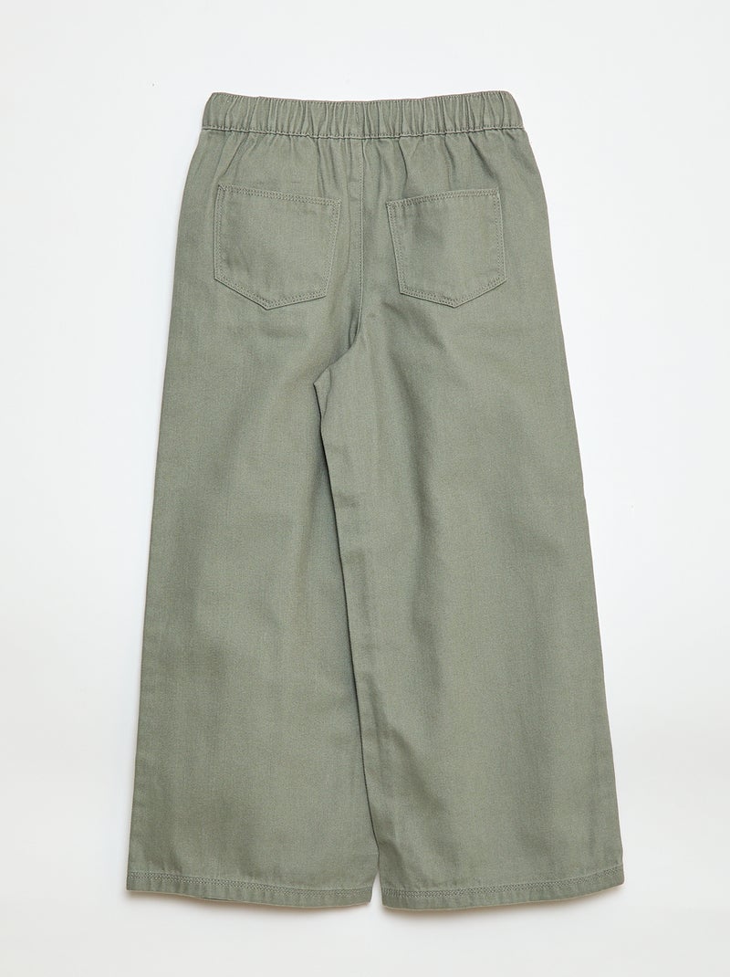 Pantaloni wide leg - Vestibilità più comoda Verde - Kiabi