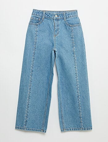 Pantaloni wide leg / a gamba larga con borchie fantasiose