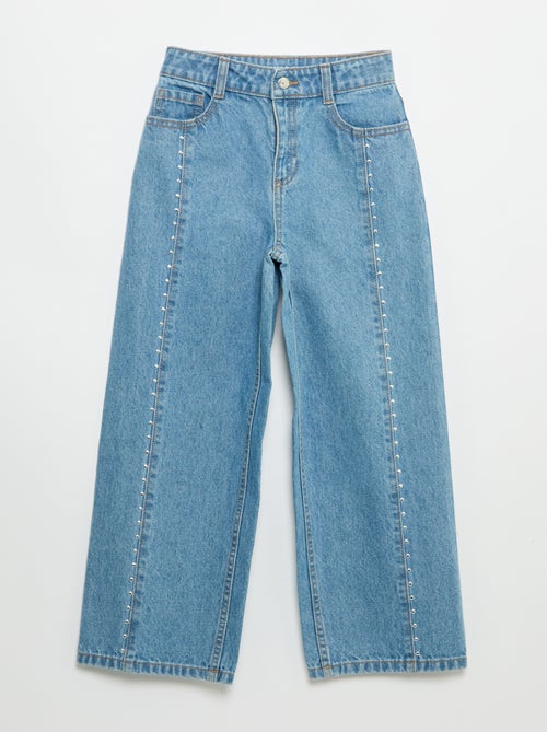 Pantaloni wide leg / a gamba larga con borchie fantasiose - Kiabi Pantaloni wide leg / a gamba larga con borchie fantasiose - Kiabi